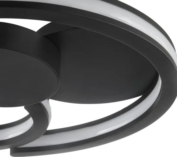 Brilliant - Plafonieră LED REVOLA, 33W, 230V, Ø 40 cm, neagră