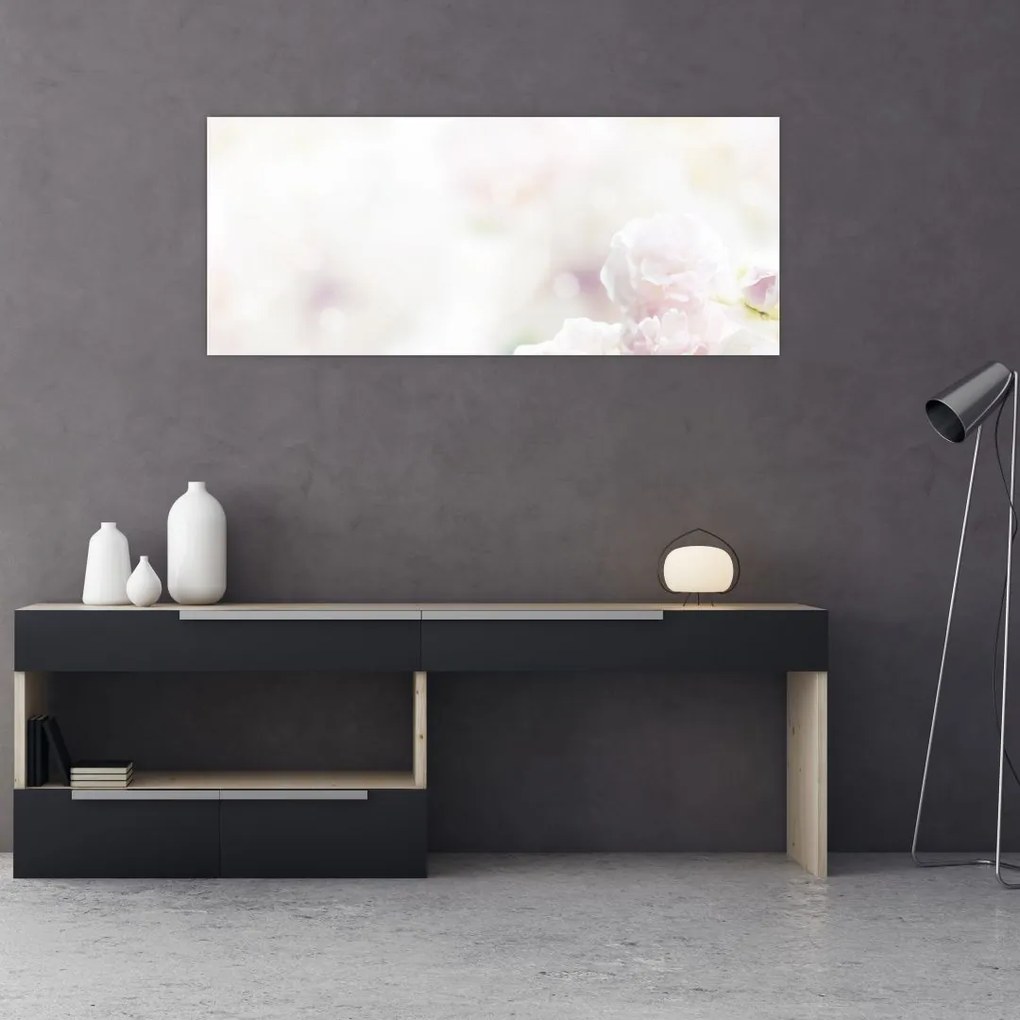 Tablou cu flori fragede (120x50 cm)