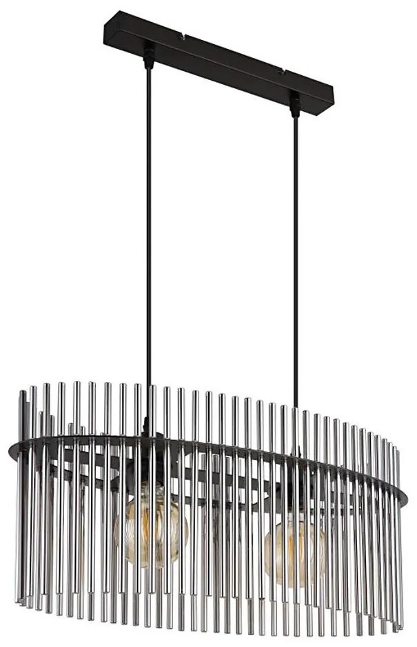Lustră pe cablu Globo 15698H3 GORLEY 2xE27/60W/230V negru