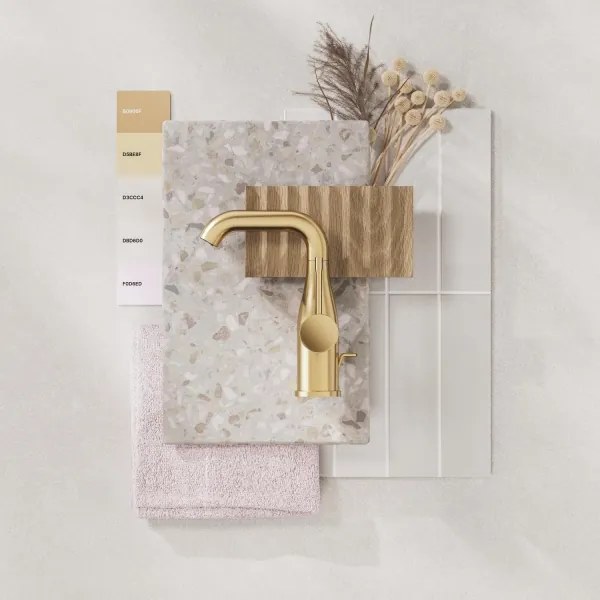 Baterie pentru lavoar GROHE ESSENCE 23462GN1, DN 15, mărimea M, finisaj auriu