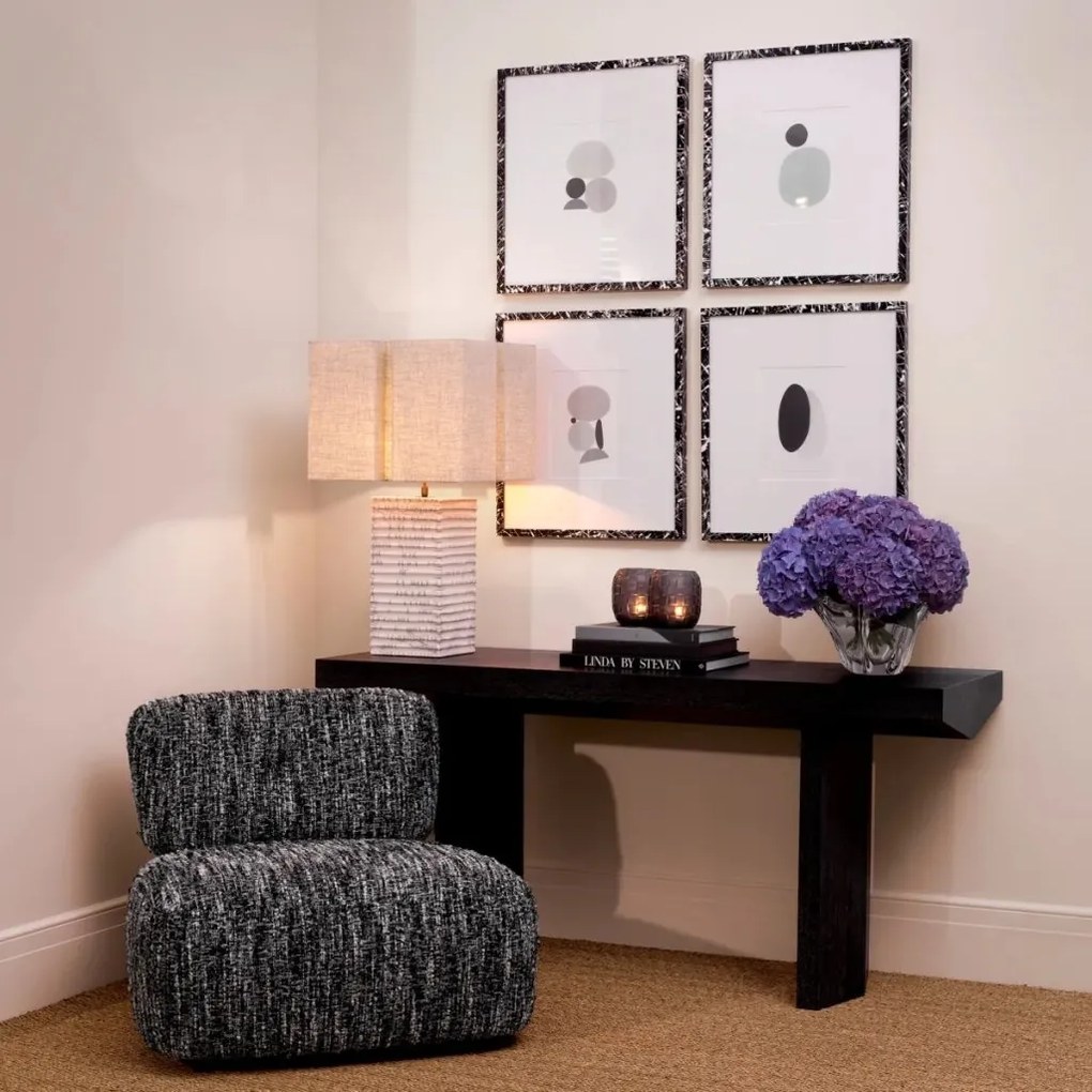 Fotoliu elegant design LUX Leon, Boucle sonata black