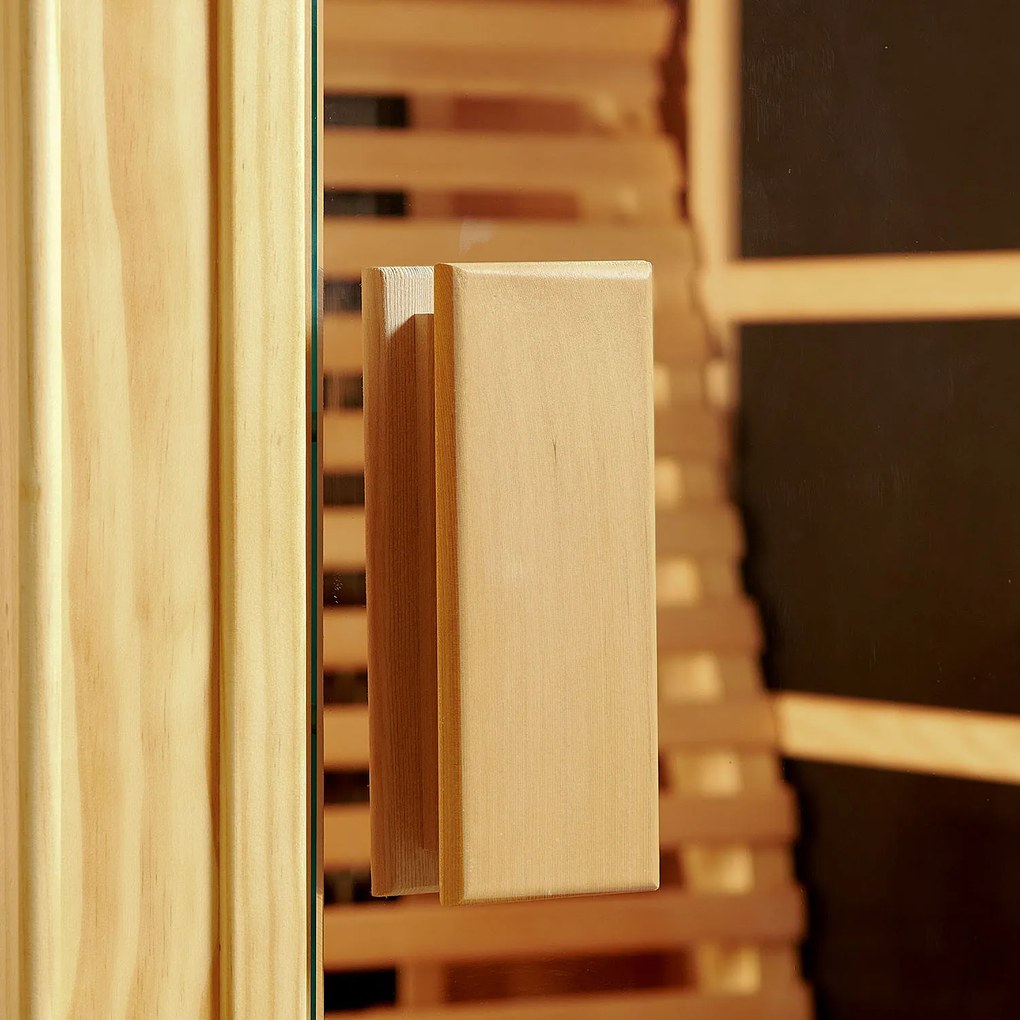 Infračervená sauna/ tepelná kabína Helsinki 150 s triplexným vykurovacím systémom a drevom Hemlock