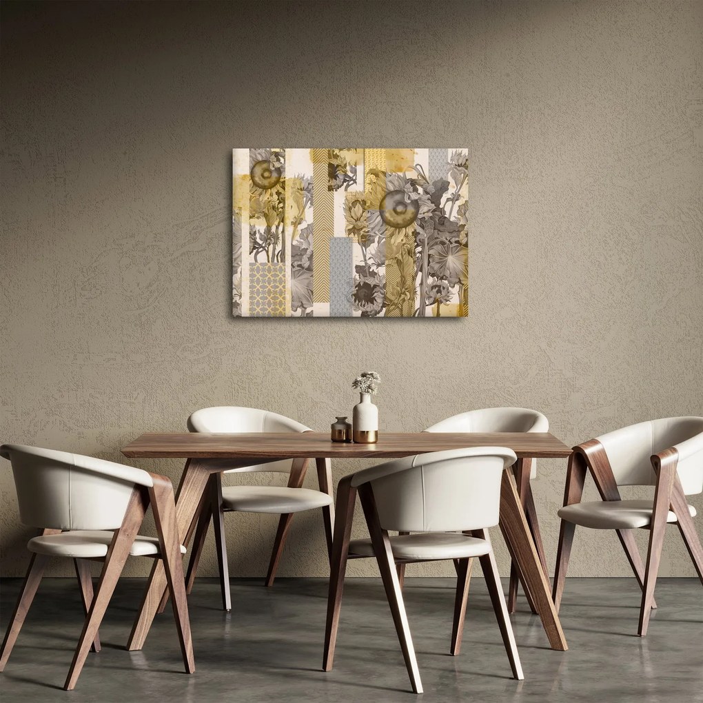 Tablou - Colaj cu floarea-soarelui (70x50 cm)