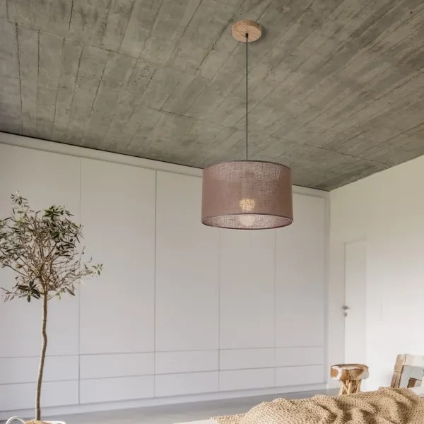 Lustră pe cablu Brilagi ANTHONY 1xE27/60W/230V stejar/maro