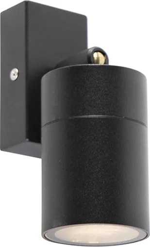 Lampă de perete inteligentă de exterior neagră IP44 incl. WiFi GU10 - Solo