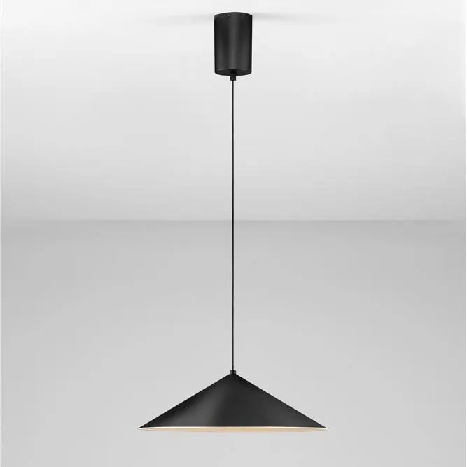 Lustra moderna suspendata LED Lui, negru