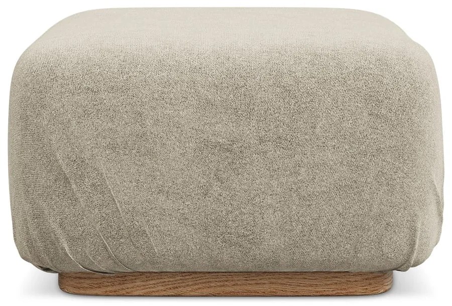 Taburet modular bej cu tapițerie din țesătură bouclé Ailani – Makamii