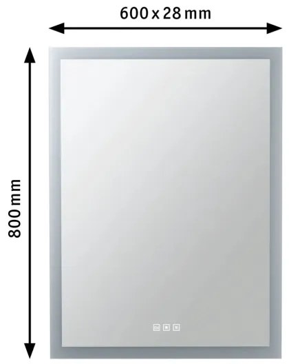Paulmann 78951 - Oglindă baie LED 22W IP44 cu iluminare și reglare intensitate 2