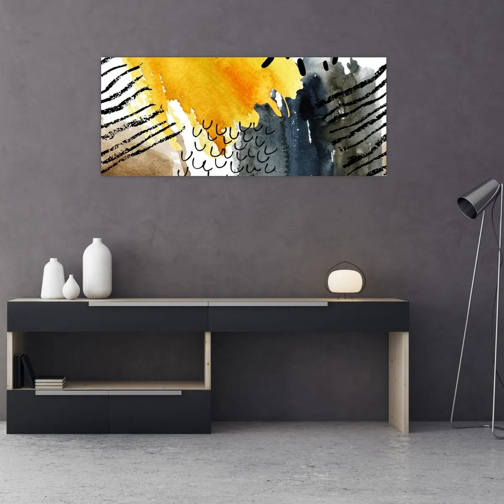 Tablou - Acuarelă abstractă (120x50 cm)
