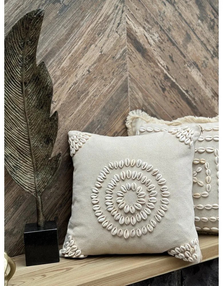 Față de pernă din bumbac 43x43 cm Seashells – Mioli Decor
