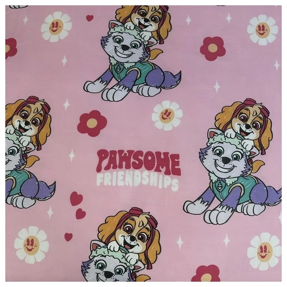 Lenjerie de pat pentru copii din microfibră pentru pat de o persoană 140x200 cm Paw Patrol – Jerry Fabrics