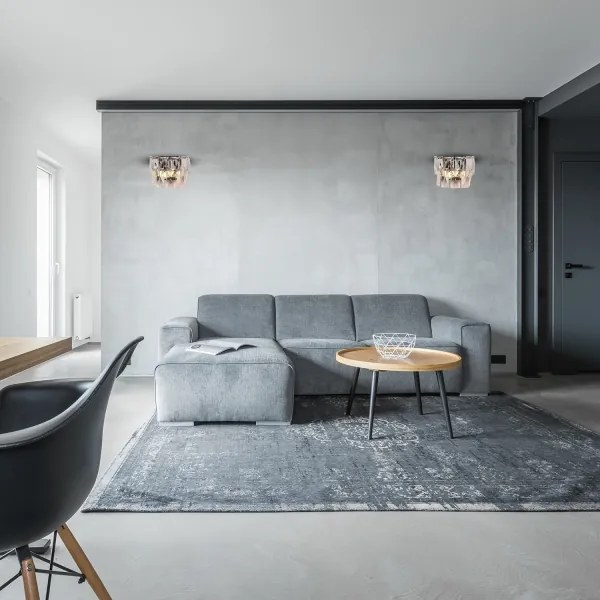 Aplică de cristal CHELSEA 2xE14/40W/230V crom