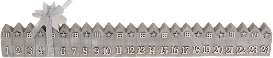 Calendar de advent House gri, 52 cm