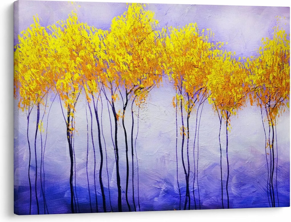 Tablou - Copaci galbeni (70x50 cm)