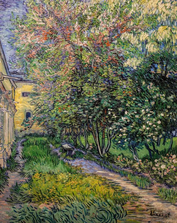 Reproducere The garden at the asylum at Saint-Rémy (1889), Vincent van Gogh