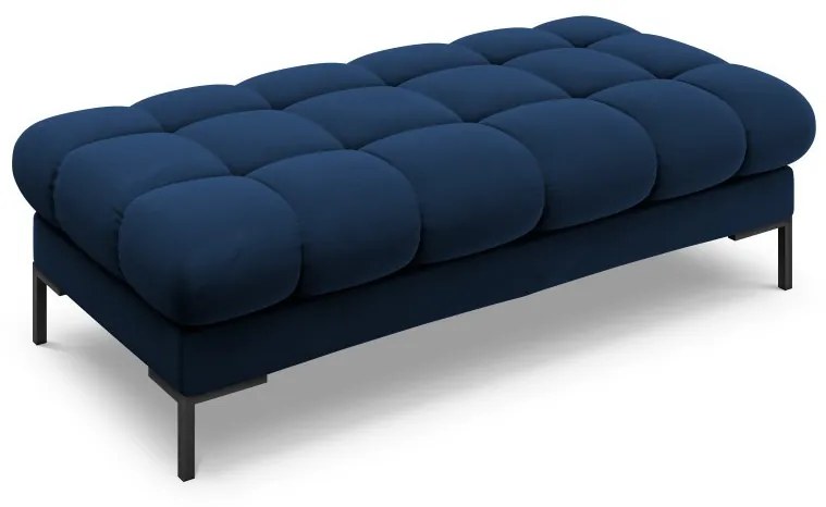 Banca tapitata Bali velvet/picioare negre – L133 x l62 x h41