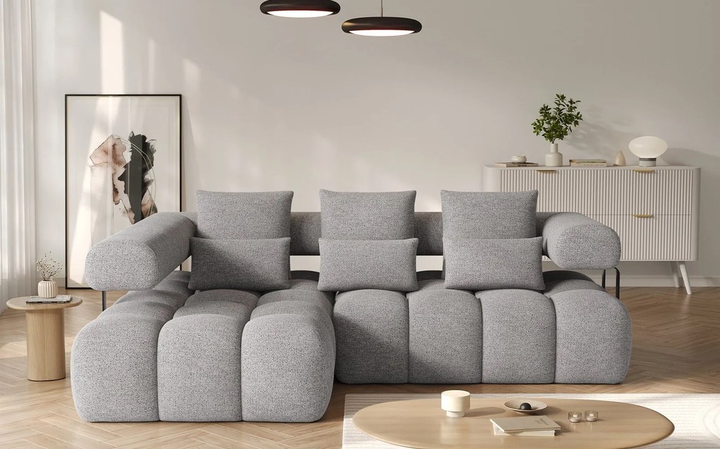 Colțar lemn masiv extensibil modern Levvi Personalizabil, 260 × 184 × 102 cm - Manhattan 45, Dreapta