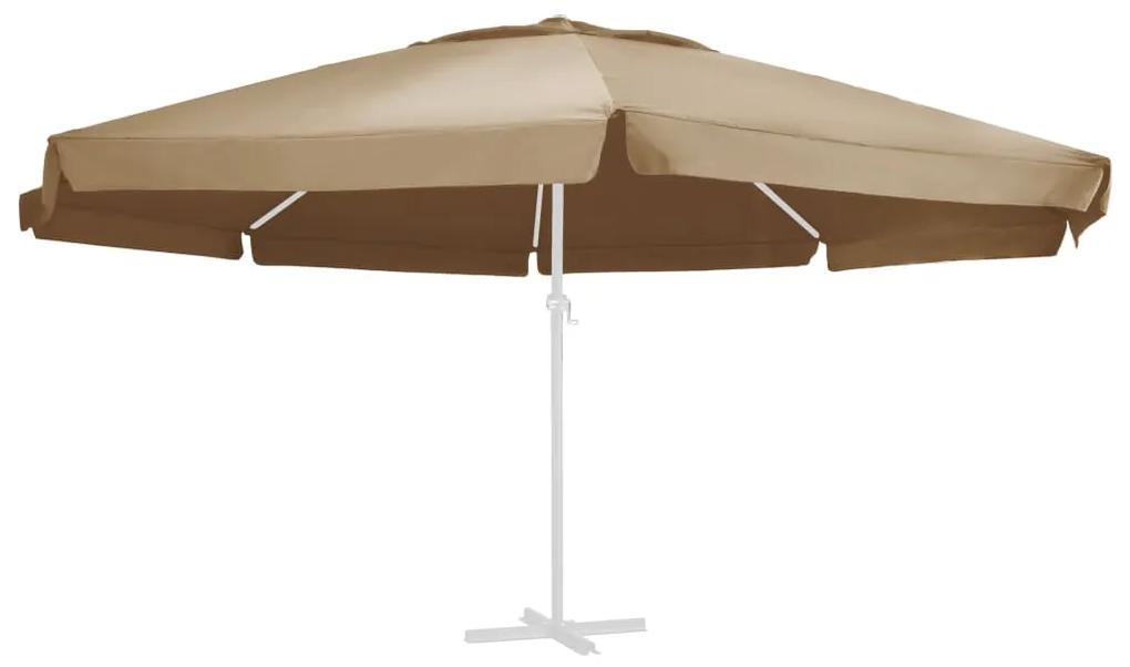 Panza de schimb umbrela de soare de gradina gri taupe 600 cm Gri taupe,    600 cm