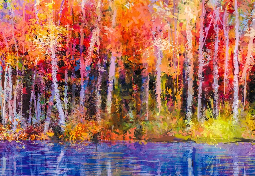Fototapet - Pădure abstract (147x102 cm)
