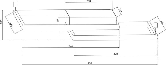 Ondaluce - Plafonieră LED dimabilă DOWEL LED/60W/230V argintie