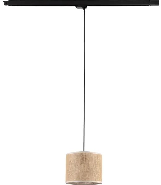 Lustră pe cablu pentru sistem de șină trifazic TRACER 1xE27/15W/230V d. 20 cm negru/maro