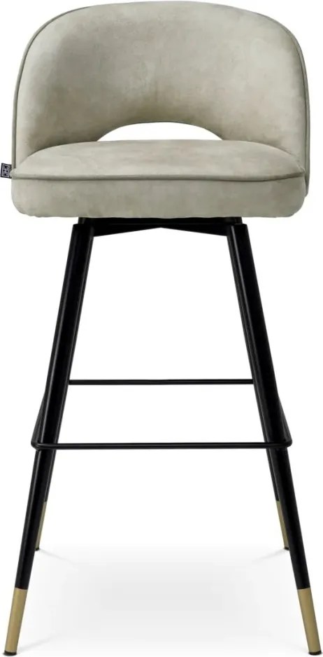 Set de 2 scaune bar design LUX Cliff, Mayer silver