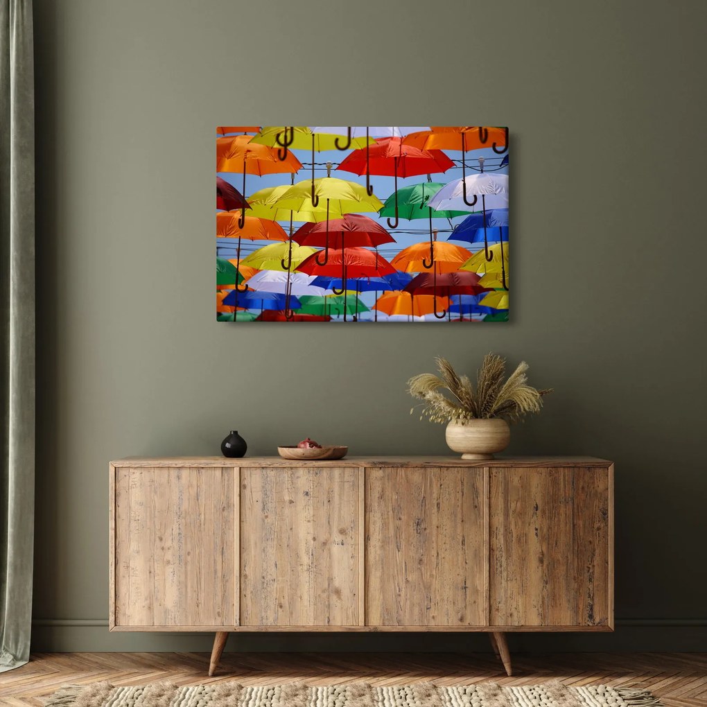 Tablou - Umbrele colorate (90x60 cm)