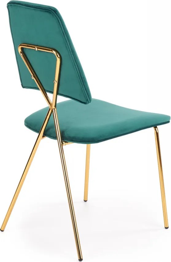 Scaun K411 velvet verde