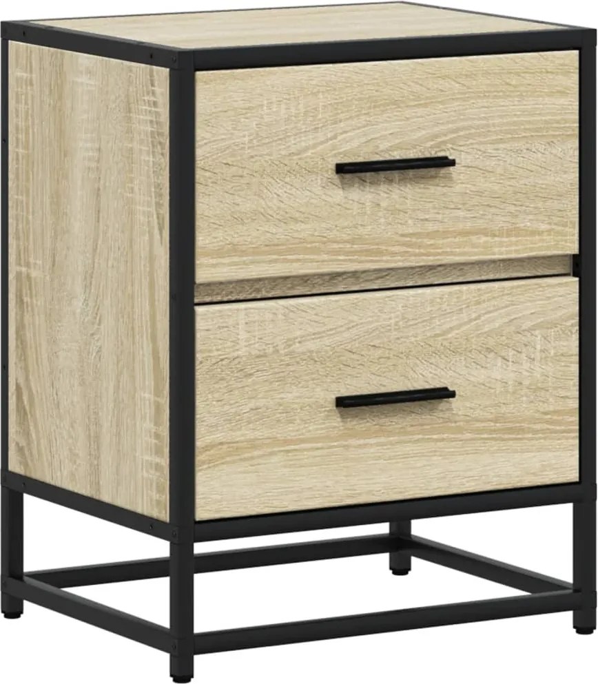 vidaXL Noptieră, stejar sonoma, 40x31x50 cm, lemn prelucrat