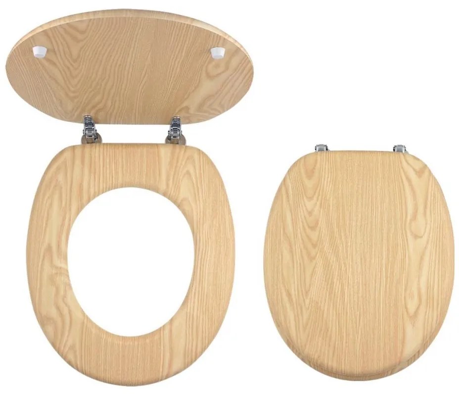 Capac WC din MDF/decor frasin - FERRO