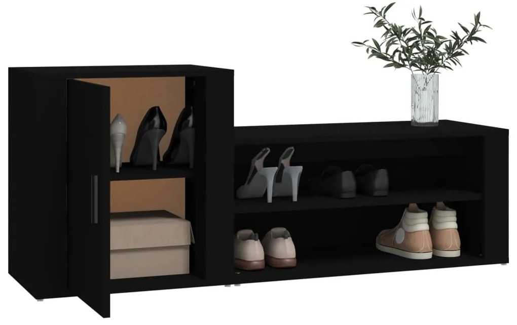 Pantofar, negru, 130x35x54 cm, lemn prelucrat 1, Negru