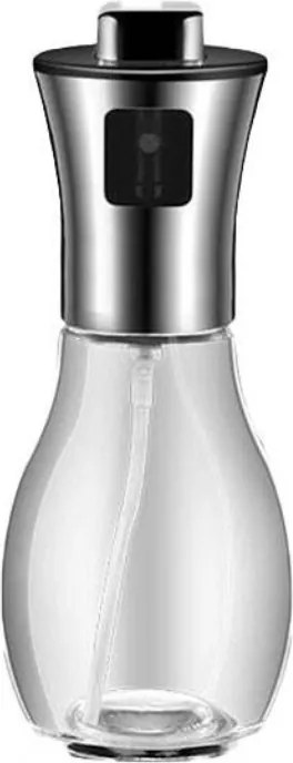 Dozator de ulei cu pulverizator 200 ml - argintiu