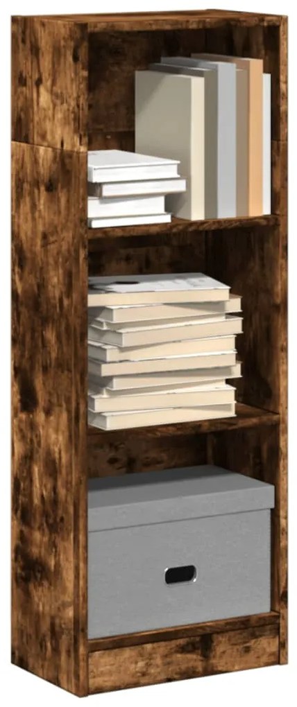 vidaXL Bibliotecă, stejar fumuriu, 40x24x109 cm, lemn prelucrat