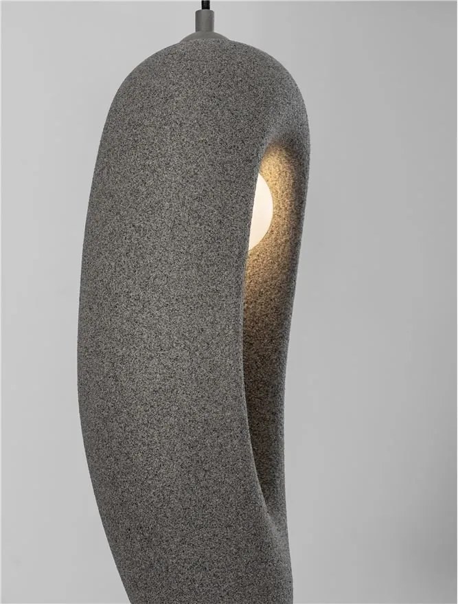 Pendul design modern, Stone Gray, TEMPUS, 18x48cm