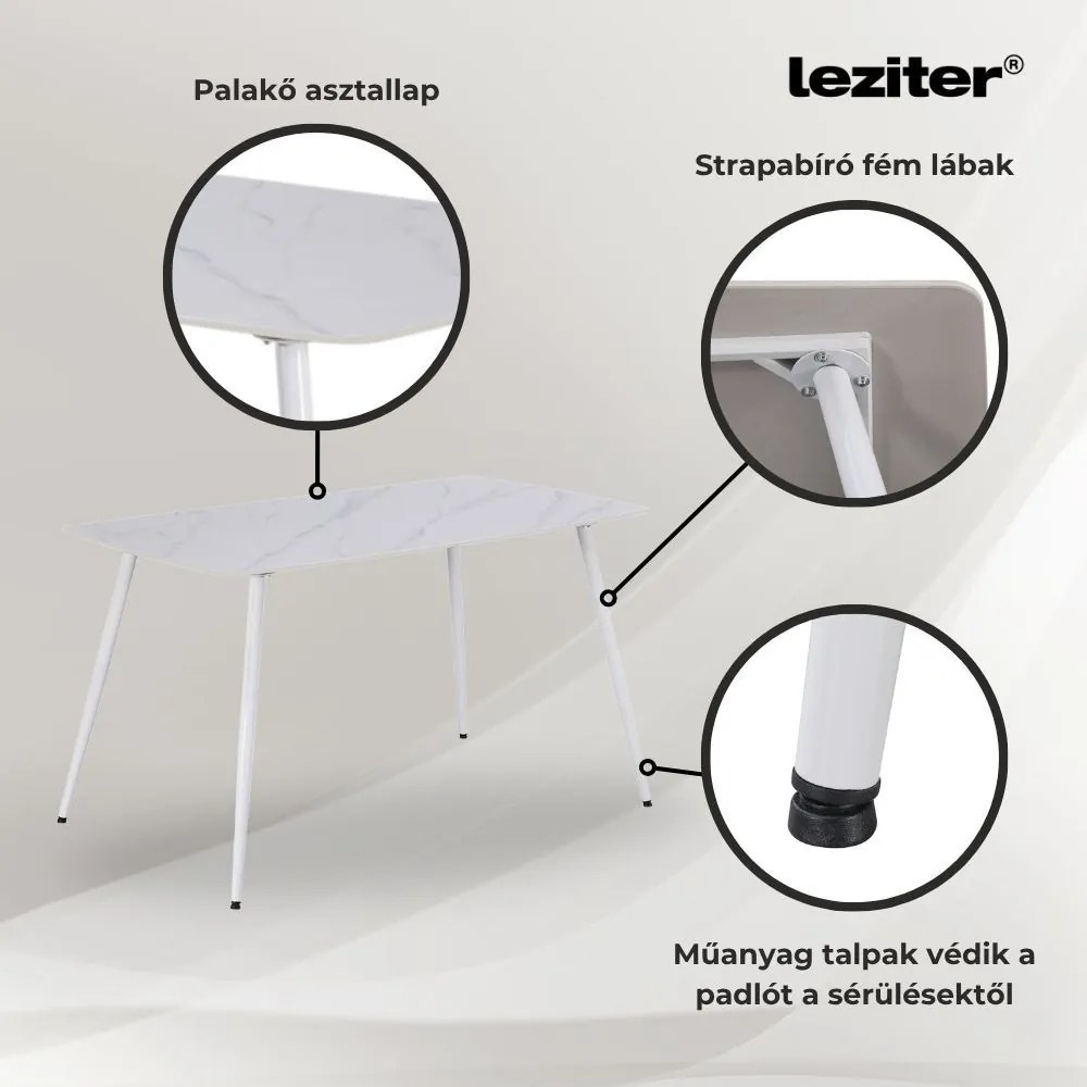 Renton 6+1 dining set gri-negru