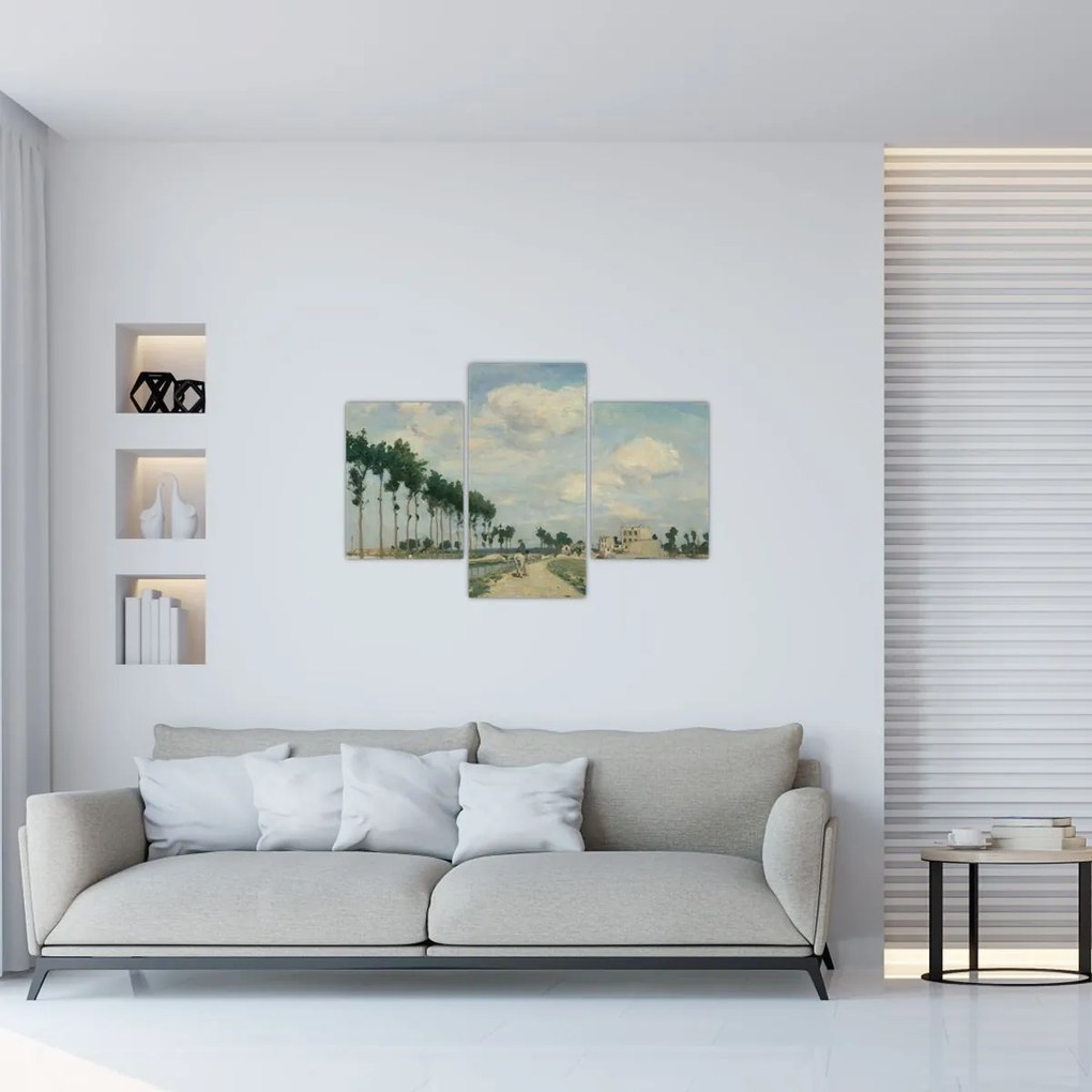 Tablou - Johan Barthold Jongkind, The Towpath, reproducere (90x60 cm)