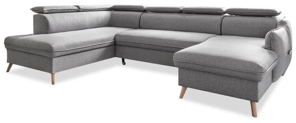 Colțar gri deschis extensibil (cu colț pe partea stângă ) Sweet Harmony – Miuform