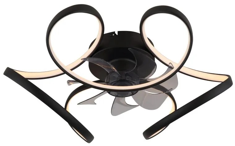 Lustra LED cu ventilator si telecomanda LORIS 03638 GL