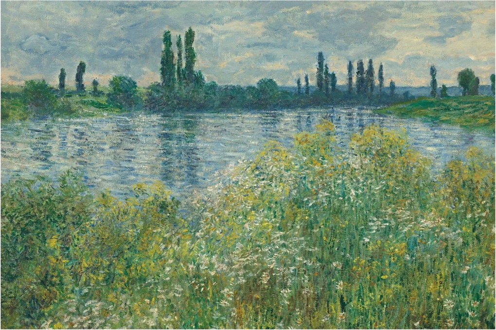 Tablou - Claude Monet, Banks of the Seine, reproducere (90x60 cm)