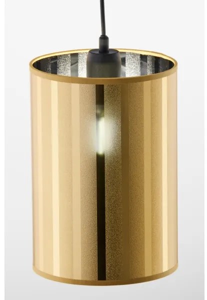 Jupiter 2090 - Lustră CORTINA pe cablu, 1xE27/15W/230V, auriu/negru