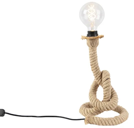 Lampă de masă rustică din frânghie - Ropa