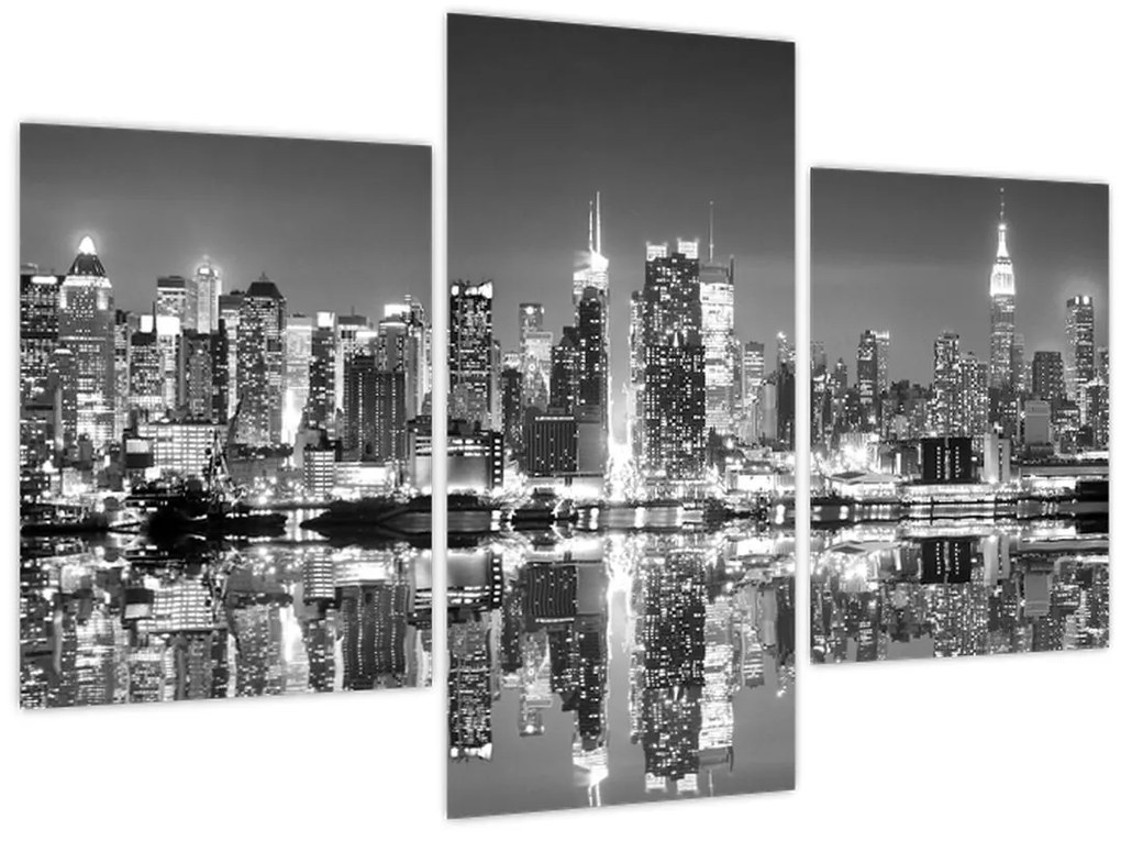 Tablou - New York, alb-negru (90x60 cm)
