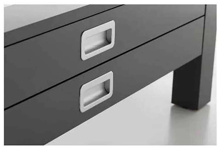MASUTA CAFEA INGA, 110X60X38.5 CM, 2 SERTARE, CULOARE GRI, BLAT STICLA, CADRU MDF