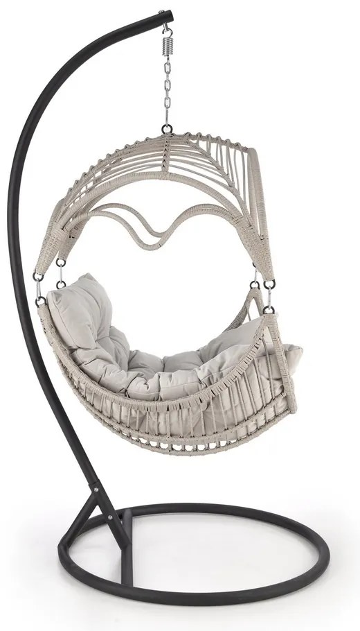 Scaun suspendat Rasmus, gri/negru