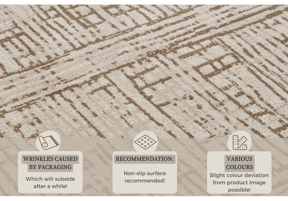 Covor maro/bej 120x170 cm Terrain – Hanse Home