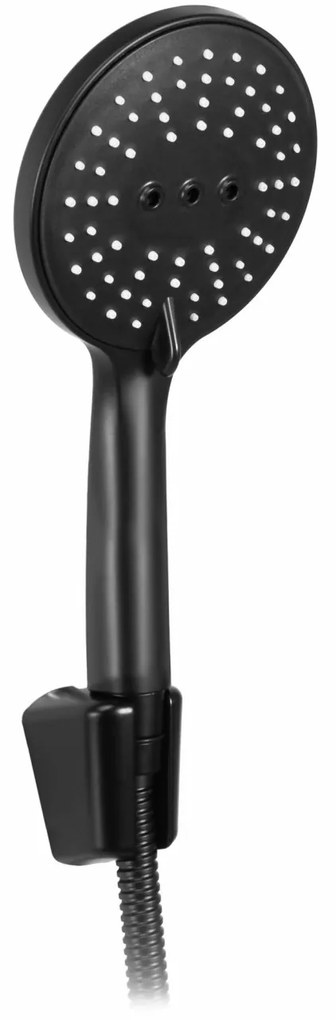 Baterie de dus Clif negru mat