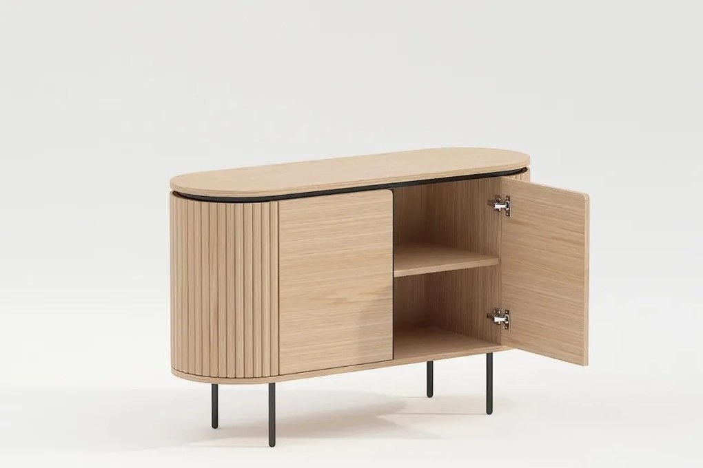 Comoda cu furnir de stejar ATELIER 120cm