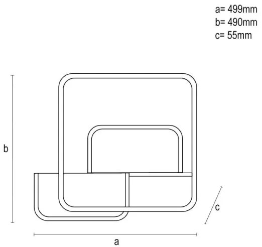 Plafonieră LED dimabilă LED/70W/230V 3000-6500K + telecomandă