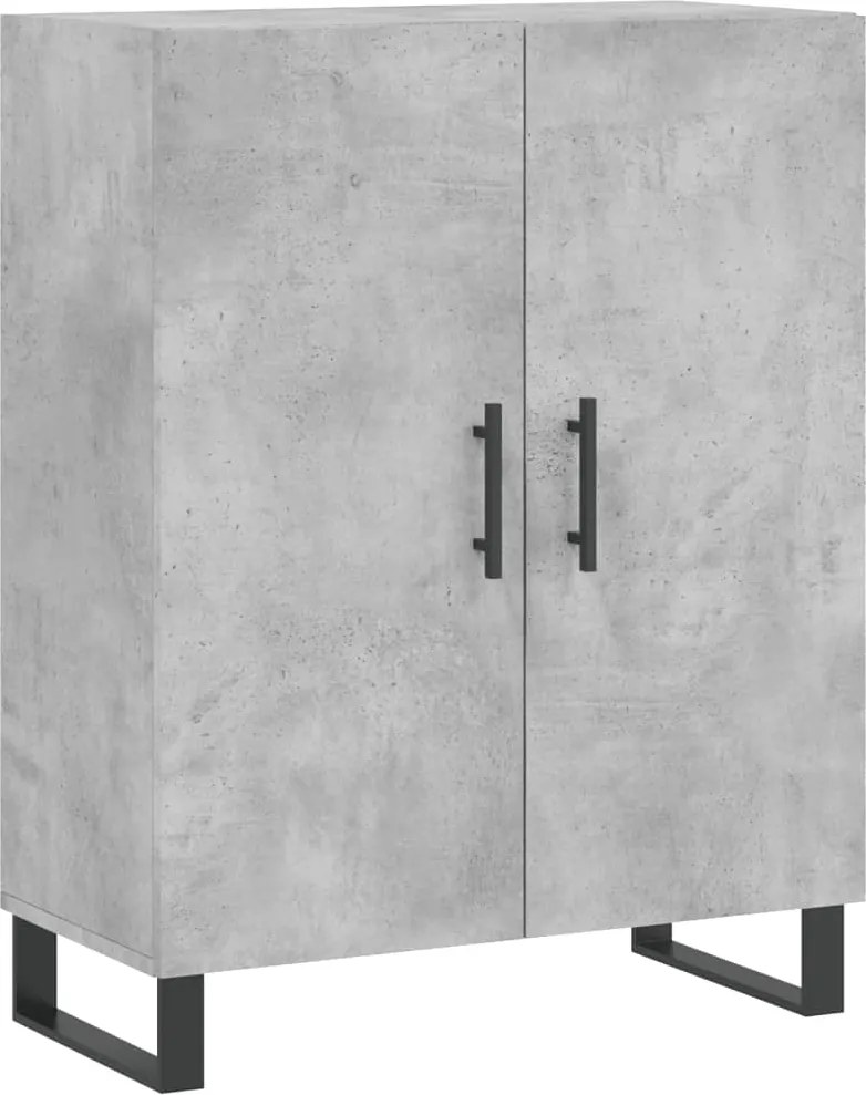 vidaXL Dulap, gri beton, 69,5x34x90 cm, lemn compozit