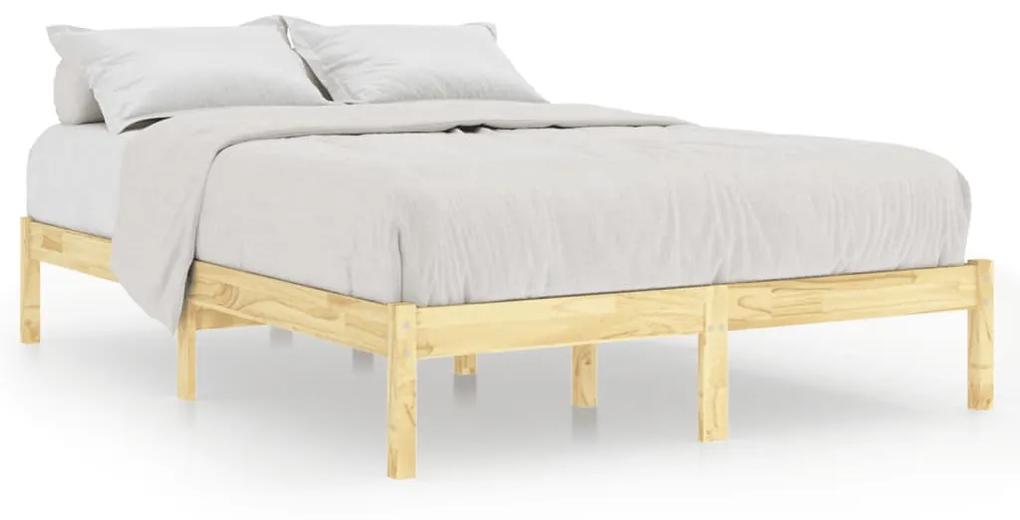 810037 vidaXL Cadru de pat, 200x200 cm, lemn masiv de pin